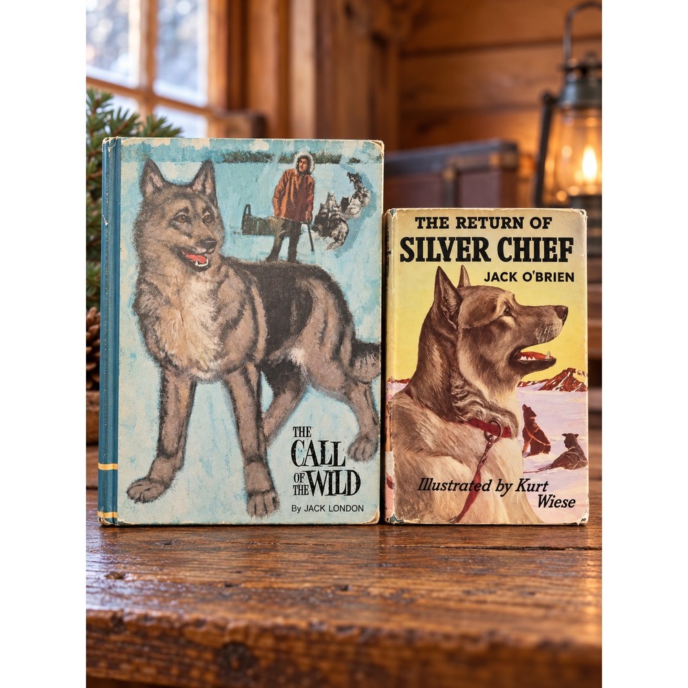 Vintage Dog Book Lot The Return of Silver Chief Jack O'Brien Call of the Wild